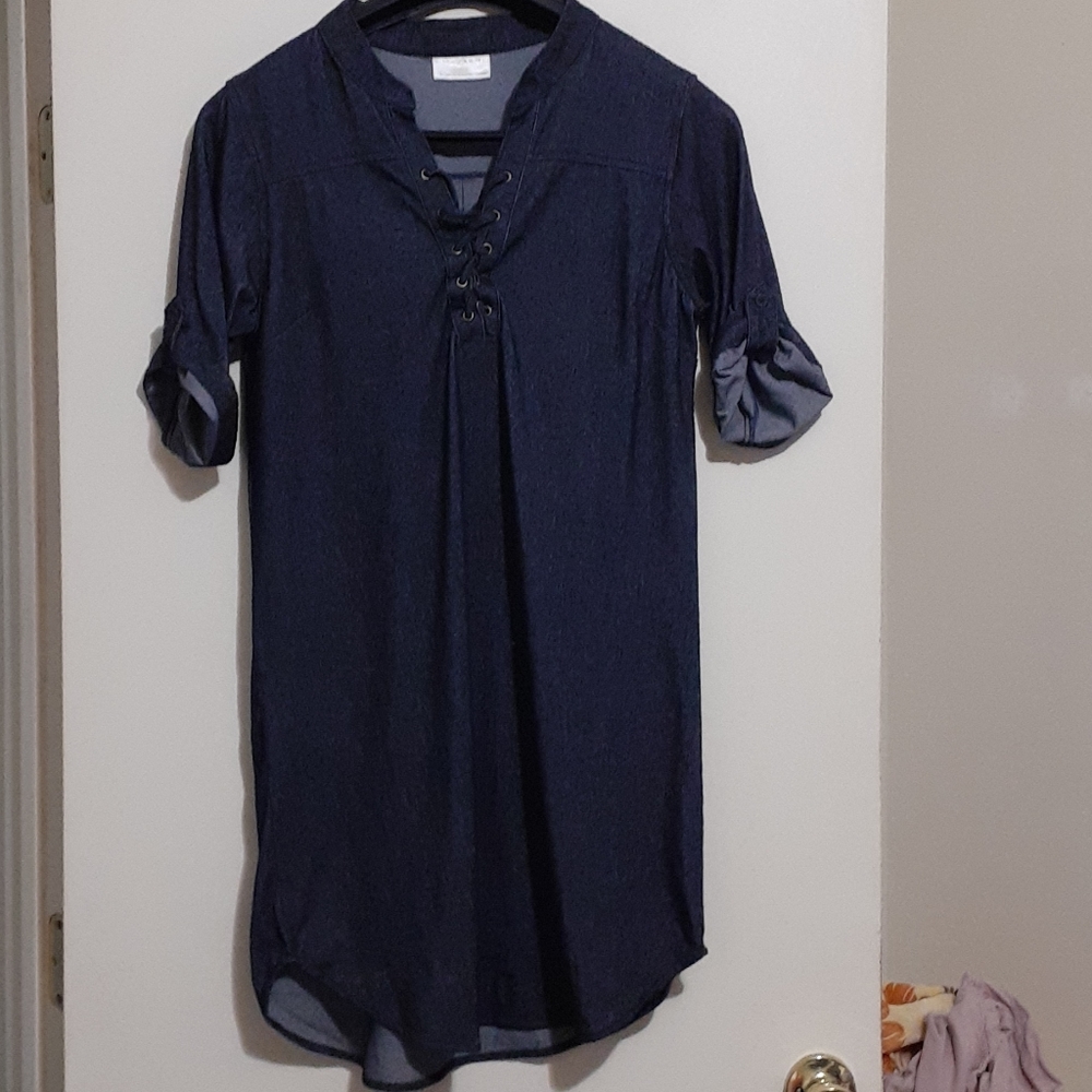 Bobbie Brooke's💚 middle thigh jean dress stretchy